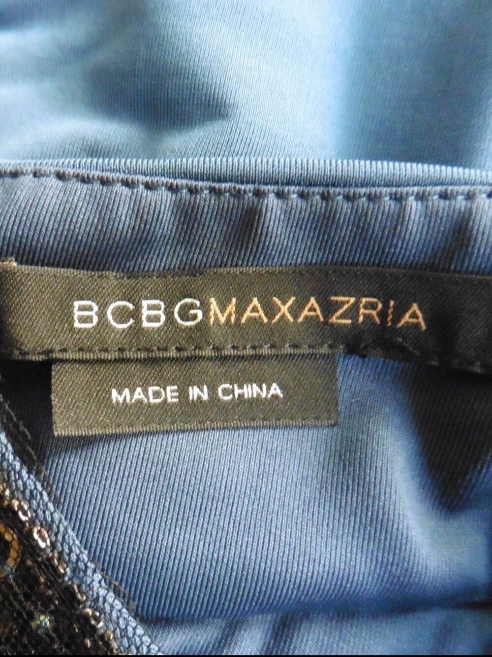 BCBGMaxazria Embellished Sequin Side/Back Cut-Outs Dress Medium? Y2K Vintage - Picture 4 of 8